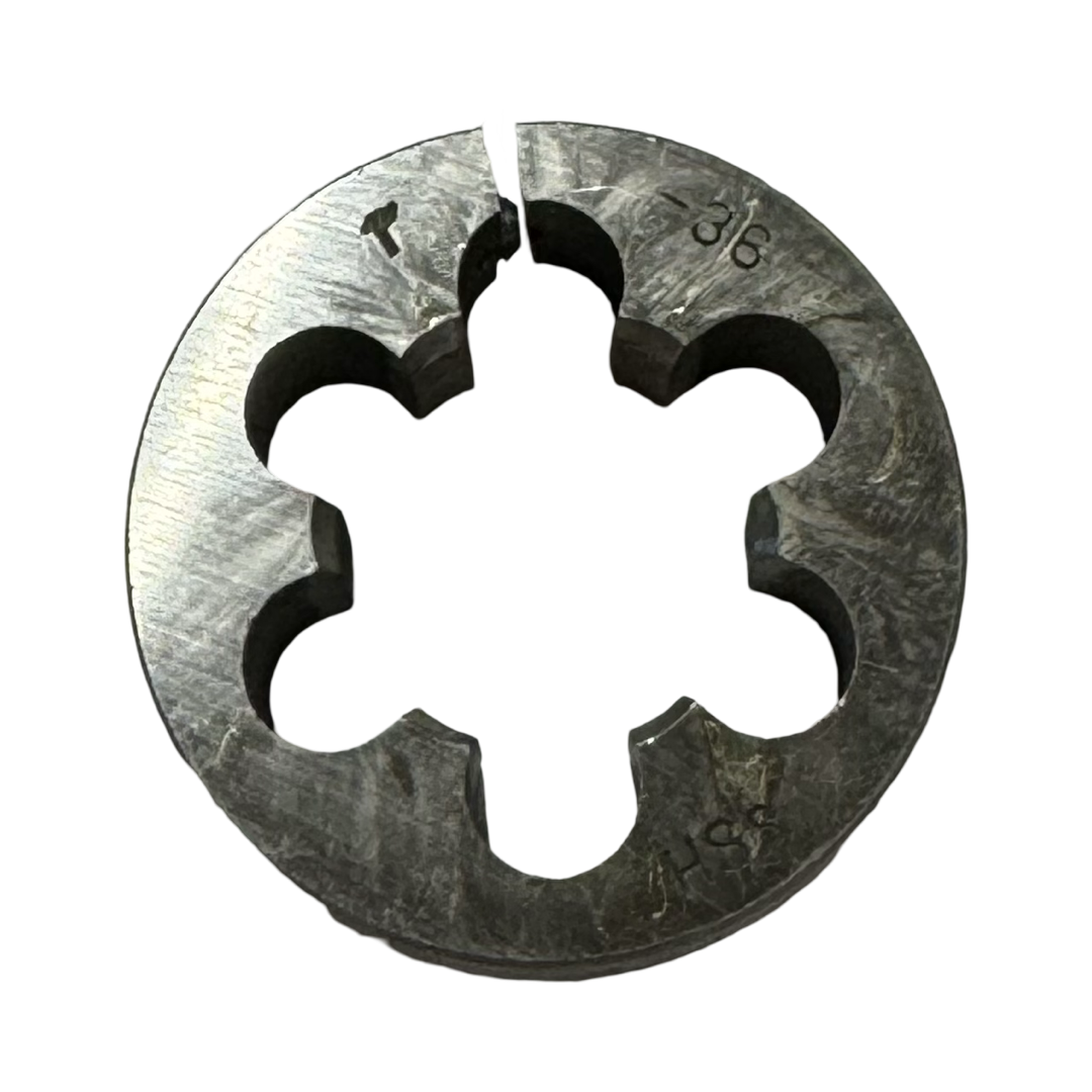 1"-36 HSS Adjustable Round Split Die 2" Outside Diameter