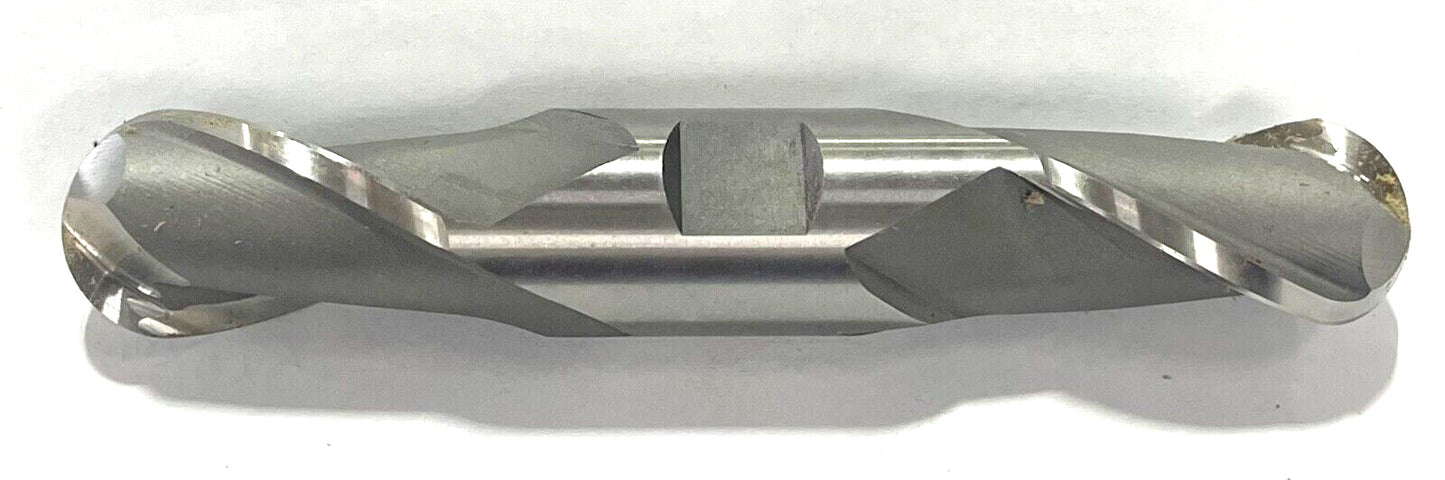 1" x 1" Cobalt M42 Double End Mill 2 Flute Ball Nose