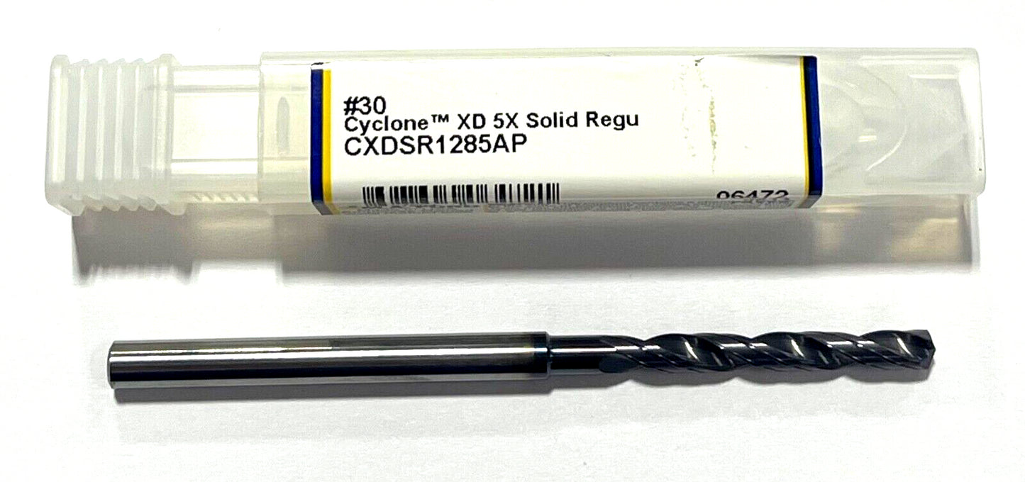 M.A. Ford #30 Solid Carbide Drill ALtima Plus Coating 2FL Double Margin Drill