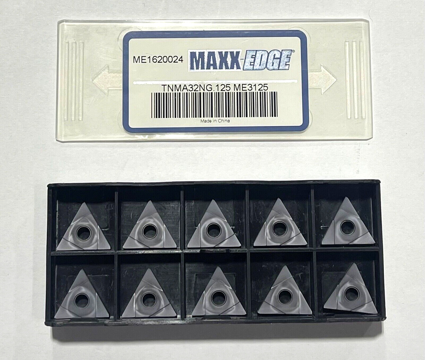MAXX-EDGE Carbide Insert TNMA32NG.125 Grade ME3125 Grooving PVD Inserts 10 Pack