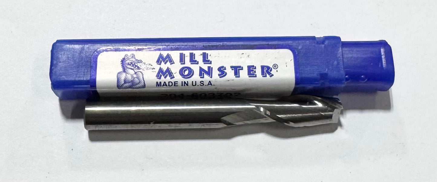 Monster Tool 5/16" Carbide End Mill 2 Flute .030" Radius USA Made