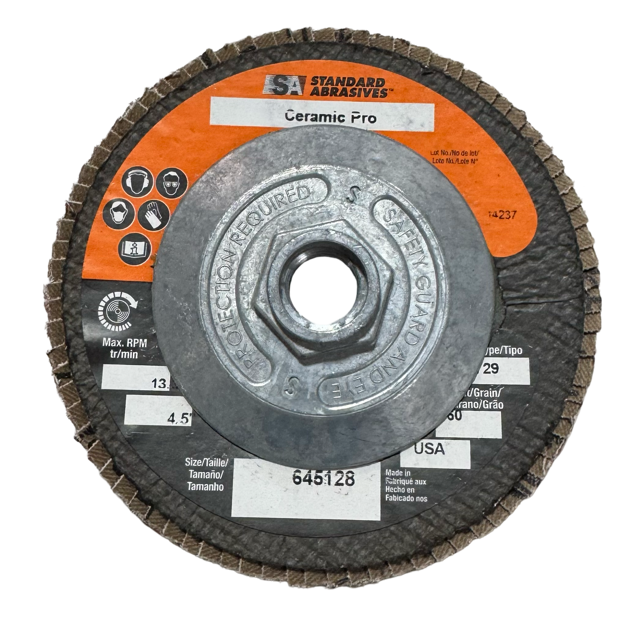Standard Abrasives 4-1/2" x 5/8-11 Flap Disc Ceramic Pro T29