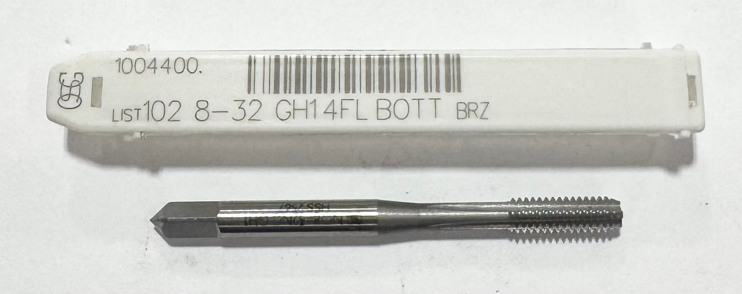 OSG 8-32 HSS Hand Tap 4 Flute H1 Bottoming Tap