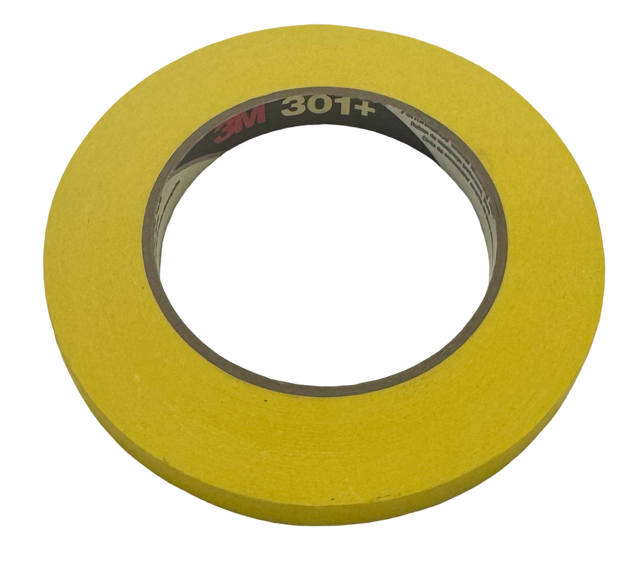 3M 12mm x 55m Performance Yellow Masking Tape 301+