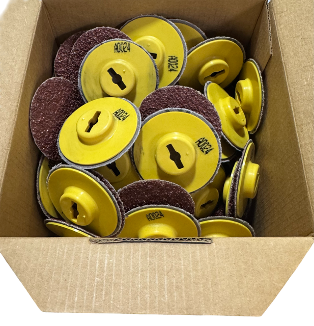 Klingspor 2" Quick Change Sanding Discs QDC 24 Grit Aluminum Oxide 100 Pack