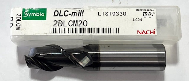 Nachi 20mm Carbide End Mill 2 Flute DLC Coated 2DLCM20