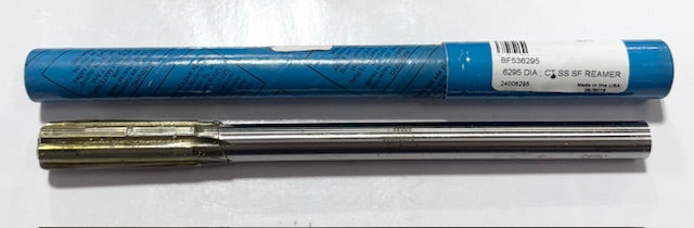 Rock River Tool .6295 Carbide Tipped Chucking Reamer Straight Shank Straight Flute USA