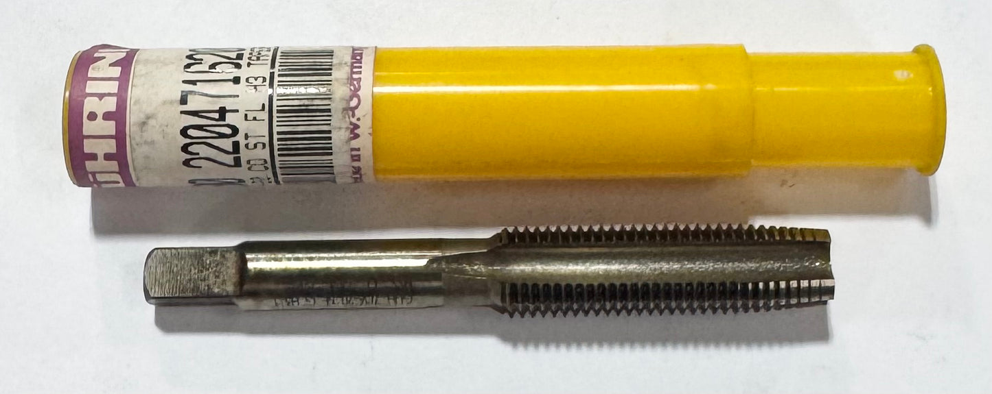 Guhring 7/16"-20 Cobalt Straight Flute Taper Tap 4 Flute H3