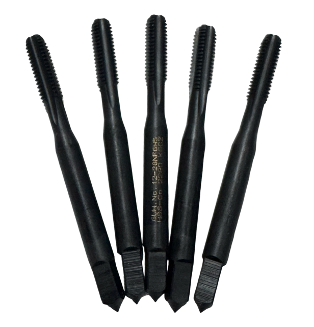 Guhring 12-28 Cobalt Hand Tap 4 Flute Semi-Bottoming H5 Taps 5 Pack