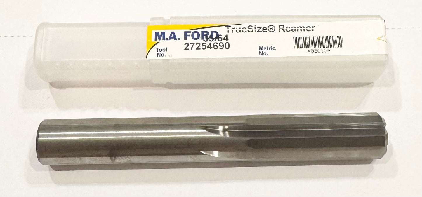 M.A. Ford 35/64" Solid Carbide Chucking Reamer 6 Flute USA Made