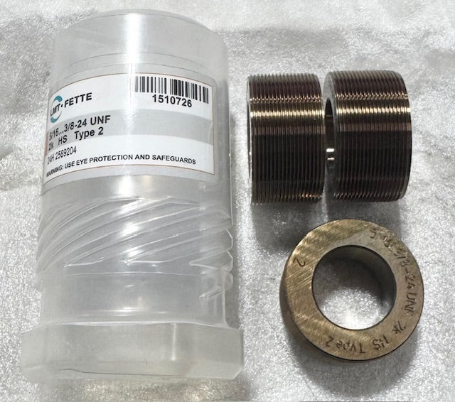 LMT FETTE Thread Rolling Die Set 5/16"...3/8"-24 UNF, 2K HS Type 2 (Set of 3)