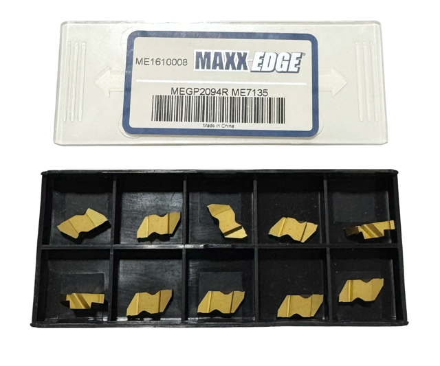 Maxx-Edge Carbide Insert MEGP2094R Grade ME7135 Grooving Inserts 10 Pack