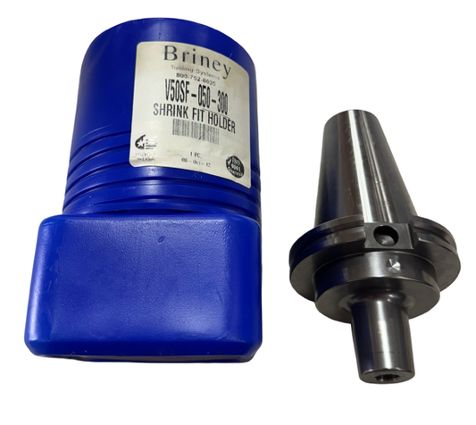 Briney CAT50 Shrink Fit Tool Holder, 1/2" Hole, 3" Gauge Length