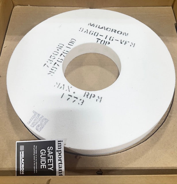 Milacron 14" x 1-1/2" x 5" Surface Grinding Wheel 9A60-ID-VFM