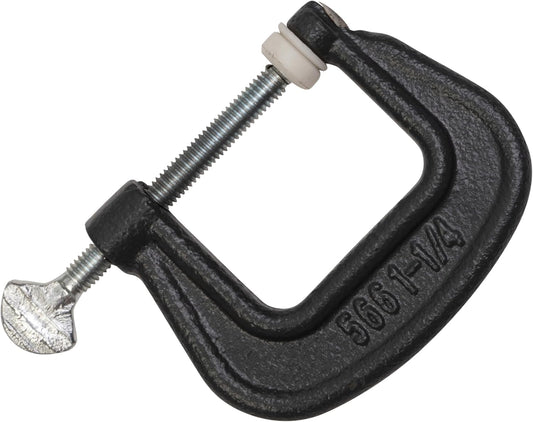 Wilton Hargrave 1-1/4" Junior C-Clamp, 1-3/16" Throat, 500 lbs