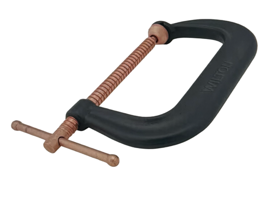 Wilton 10-1/8" Drop Forged C-Clamp, Copper Coating 410SEP
