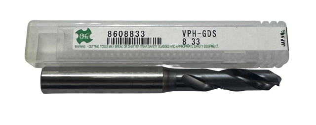 OSG 8.33mm HSS-PM Screw Machine Drill XPM Coated 2 Flute