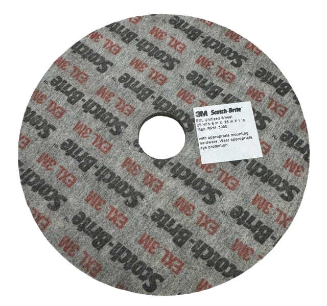 3M 6" x 1/4" x 1" EXL Unitized Wheel 2S VFN