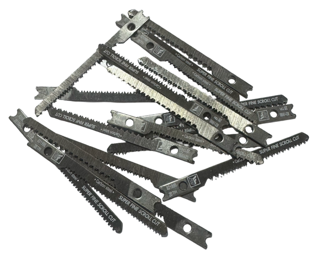2-3/4" Jig Saw Blades, U-Shank Super Fine Scroll Cut, 20 TPI Wood Cutting 20 Pack