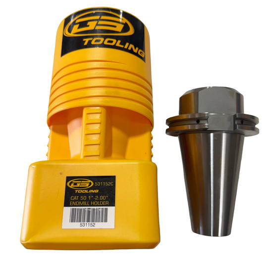 GS Tooling CAT50 End Mill Holder 1" Hole Diameter, 2" Projection