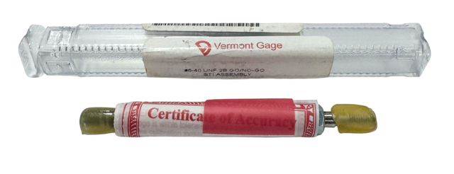 Vermont Gage 6-40 UNF 2B Go/No-Go STI Assembly USA Made