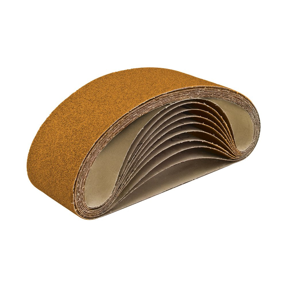 CGW 3" x 132" Sanding Belts 60 Grit Open Coat - Ceramic Alumina 6 Pack
