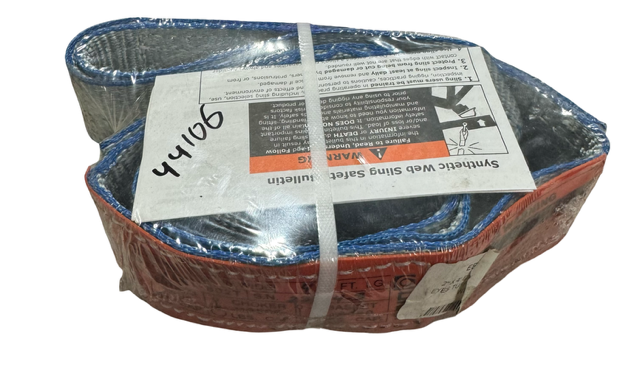 Lift-All 2" x 4 ft Polyester Twisted Eye Web Sling, 1-Ply TuffEdge