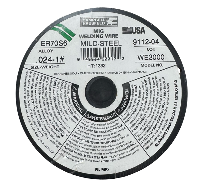Campbell Hausfeld .024" MIG Welding Wire - Mild Steel WE3000