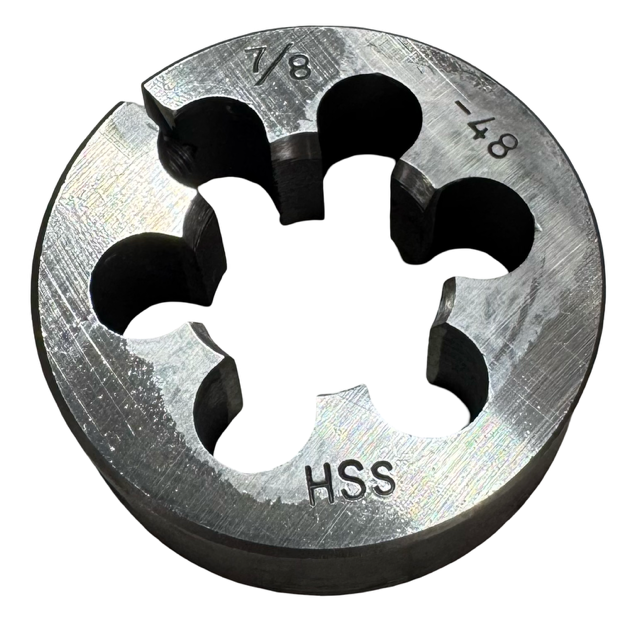 7/8"-14 HSS Adjustable Round Die 2" Outside Diameter