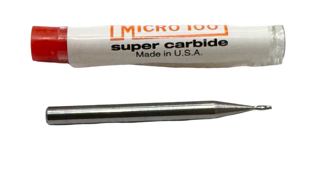 Micro 100 .035" Carbide Miniature End Mill 30° Helix 2 Flute USA