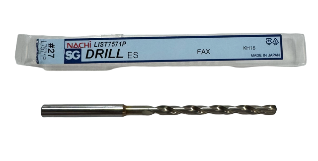 Nachi #27 HSS-PM Jobber Length Drill SG-Coated