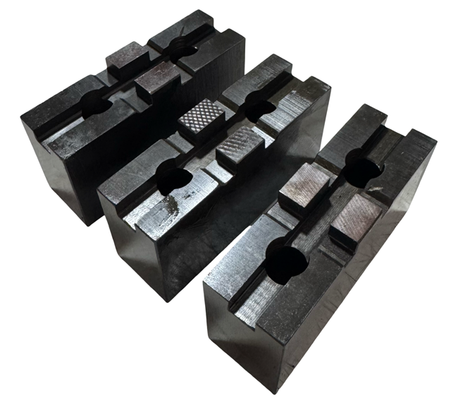 3 Piece Soft Top Jaw Set for 6" TOS Chucks