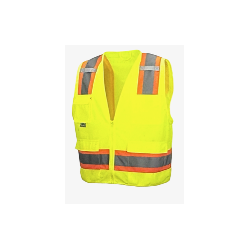 Pyramex Hi-Vis Lime Safety Vest Class 2 Type R Size 3XL