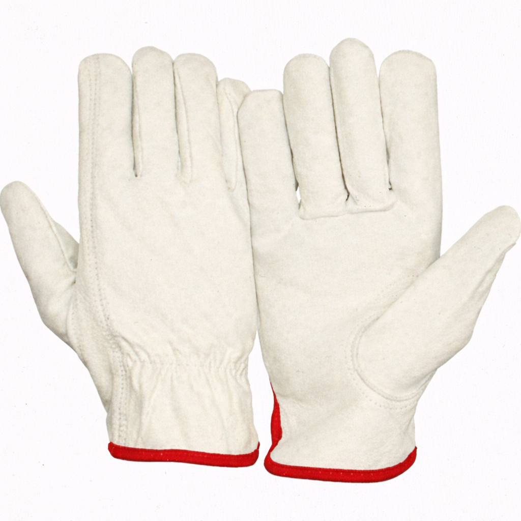 Pyramex Leather Work & Drivers Gloves, Tan, Small