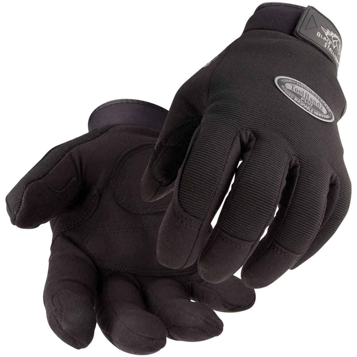 Black Stallion Original Mechanics Gloves Synthetic Leather Size Medium
