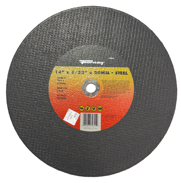 Forney 14" x 5/32" x 20mm Metal T1 Cut-Off Wheel A24R-BF