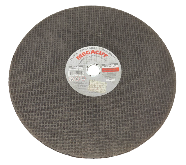 MegaCut 14" x 1/8" x 1" Concrete Triple Reinforced Cut-Off Wheel