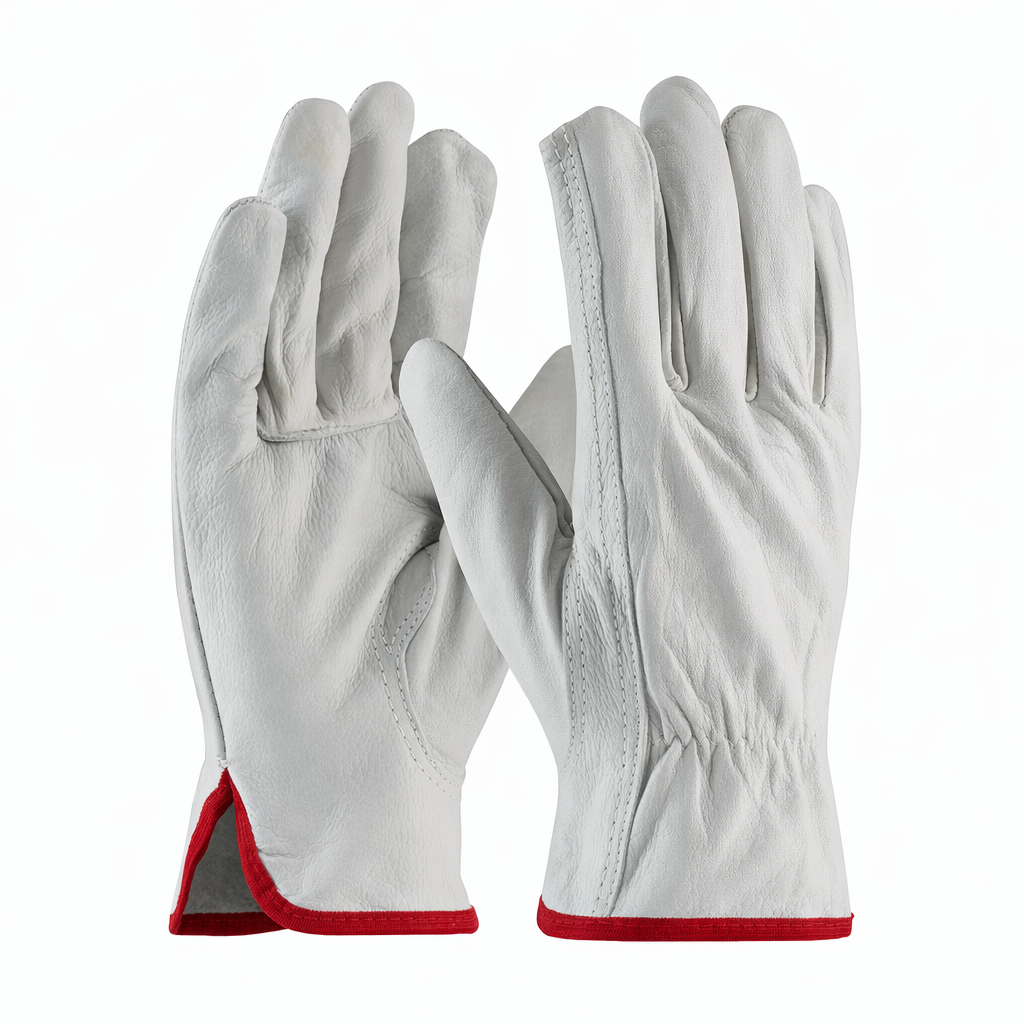 PIP Top Grain Cowhide Leather Driver Gloves - Keystone Thumb - Size Small