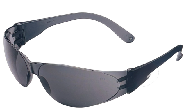 MCR Safety Glasses, Smoke Temple, Gray Lens CL112