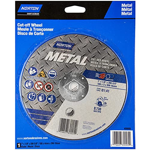 Norton 7" x 1/8" x 5/8" Metal Cut-Off Wheel Type 1