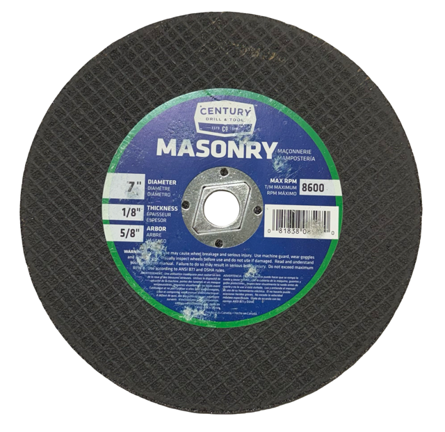 Century 7" x 1/8" x 5/8" Abrasive Saw Blade