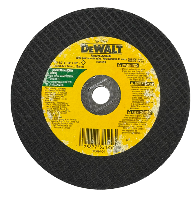 DEWALT 6-1/2" x 1/8" x 5/8" Abrasive Masonry Saw Blade