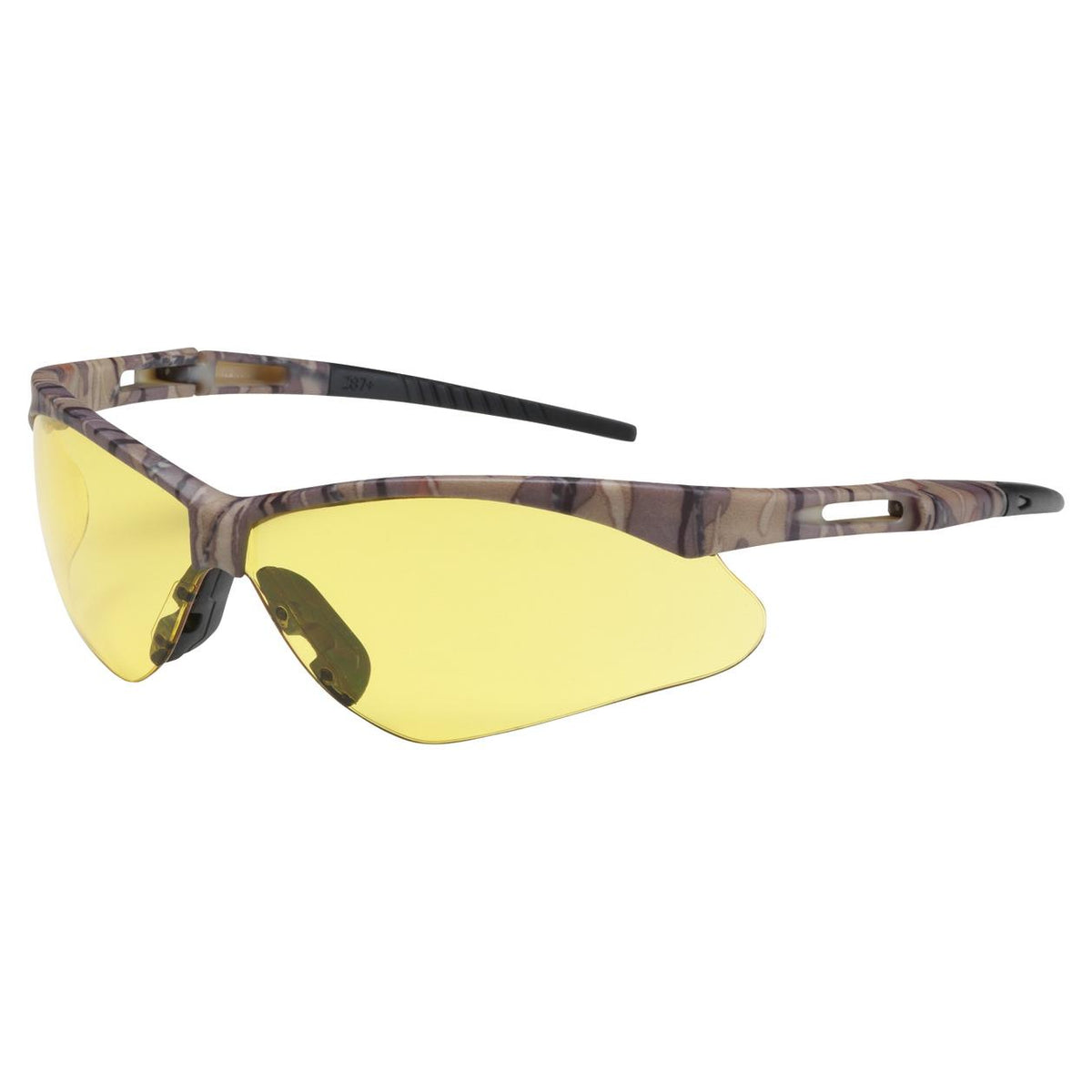 Bouton Optical Anser Safety Glasses Camo Frame Amber Anti-Scratch Lens