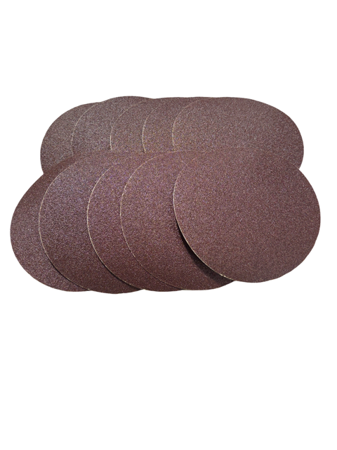 8" PSA Sanding Discs 50 Grit Aluminum Oxide 10 Pack