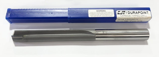 CJT 11/16" Carbide Tip "Hard Steel" Die Drill Straight Flute USA Made