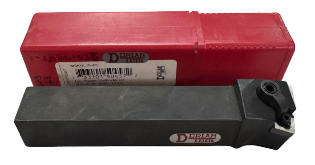 Dorian Tool MSKNL 16-4D Indexable Tool Holder LH 1" x 1" x 6" USA Made