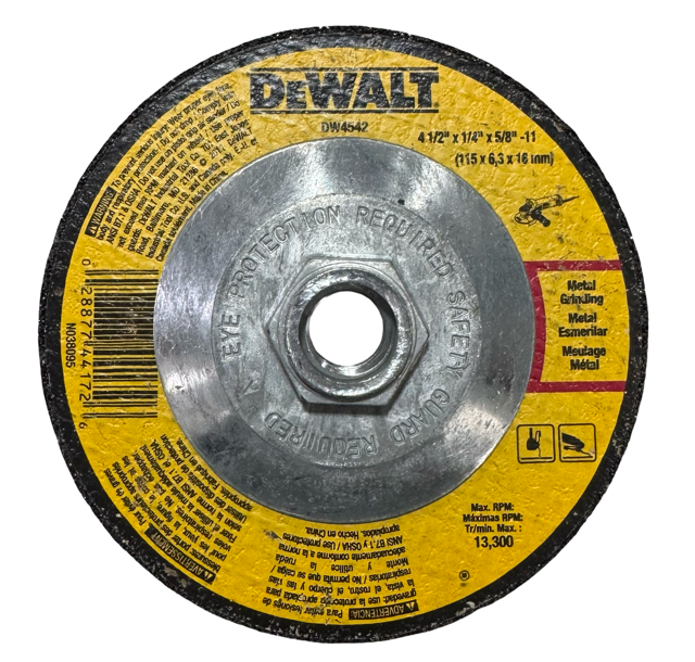 DEWALT 4-1/2" x 1/4" x 5/8-11 Metal Grinding Wheel T27