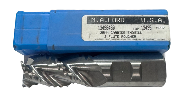 M.A. Ford 25mm Carbide Roughing End Mill 3 Flute USA Made