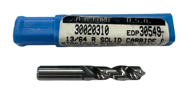 M.A. Ford 13/64" Solid Carbide Circuit Board Drill 2 Flute USA Made