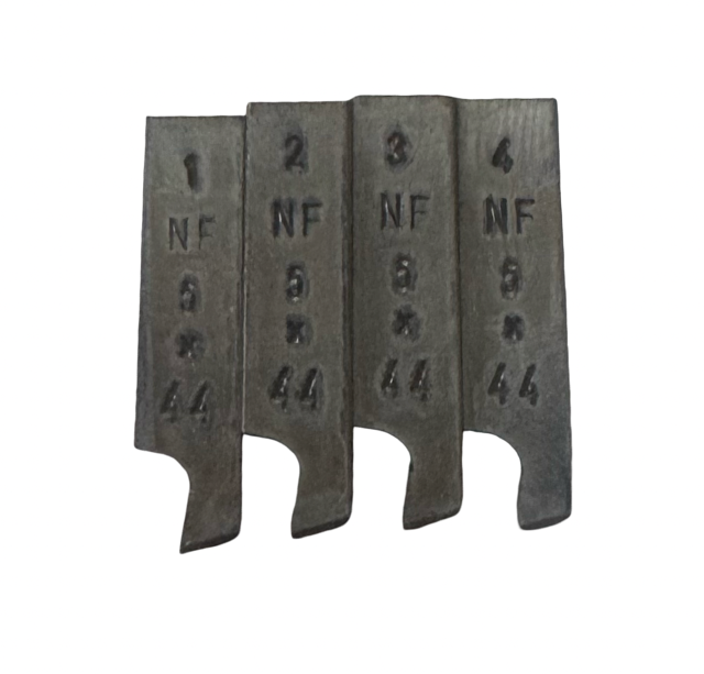 Rubometric 5-44 HSS Ground Thread Chaser Set, 9/16" Die Head, Type D